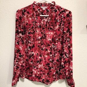 Nanette Lepore Floral Blouse Size Small